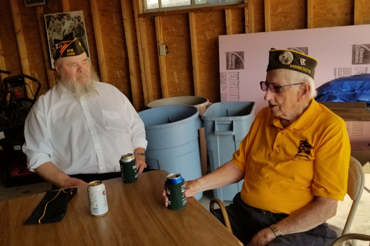 Vietnam Veteran, Bill Hanson, and World War II Veteran, Gerry Weinrich